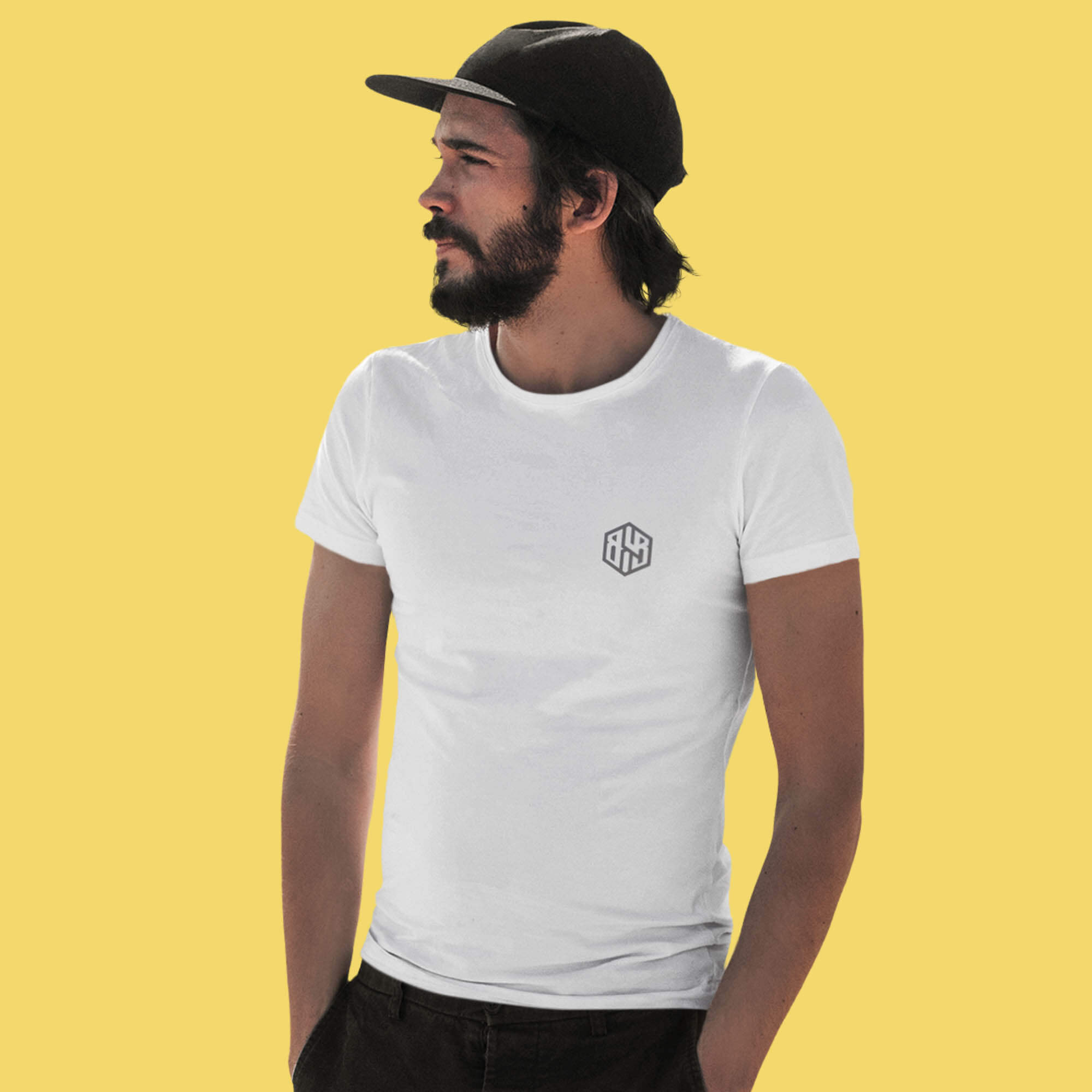Männer Organic Brand T-Shirt "FLGKBSZKGR75" weiss