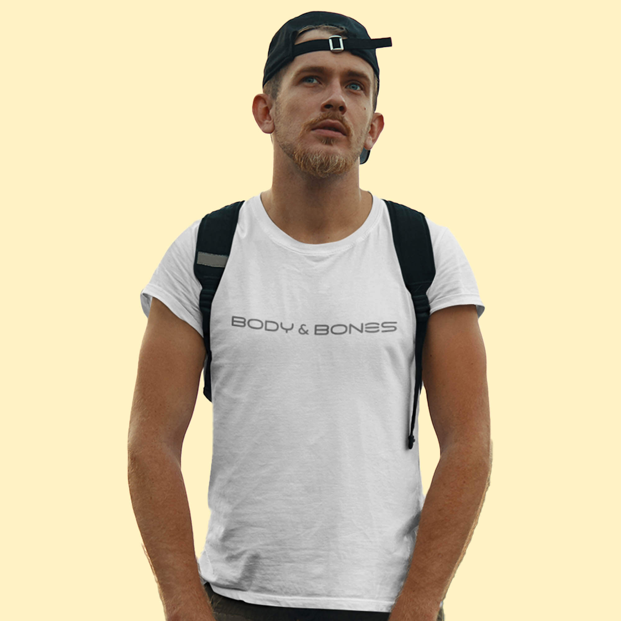 Männer Organic Brand T-Shirt "FSZBLOGKGR75" weiss